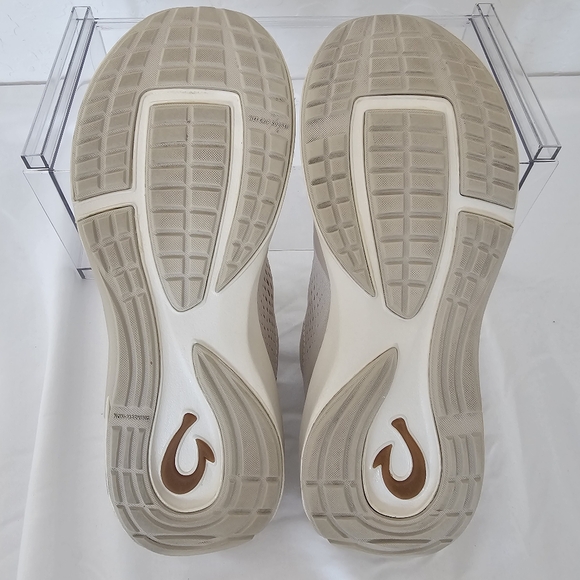 Olukai Kaholo Sneakers Women's Size 7 Cream/ Beige White Non-marking + Wet Grip - Picture 8 of 16